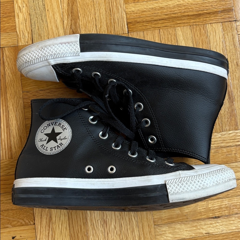 Converse Black and White High-Top Sneakers